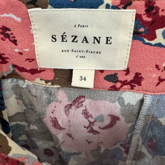 Sezane Tabata Skirt October Flowers Size 34 NWOT - Picture 4 of 6